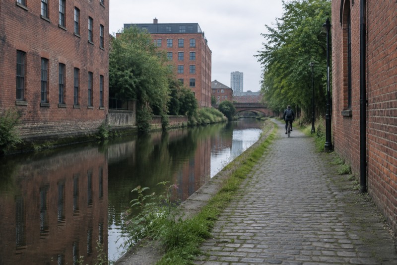 Rochdale Canal towpath (central Manchester)